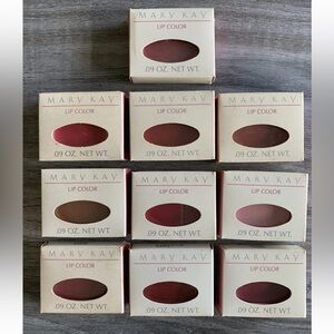 Vintage Mary Kay Lipstick Lip Color .09 oz Refill for Glamour Compact Lot of 10